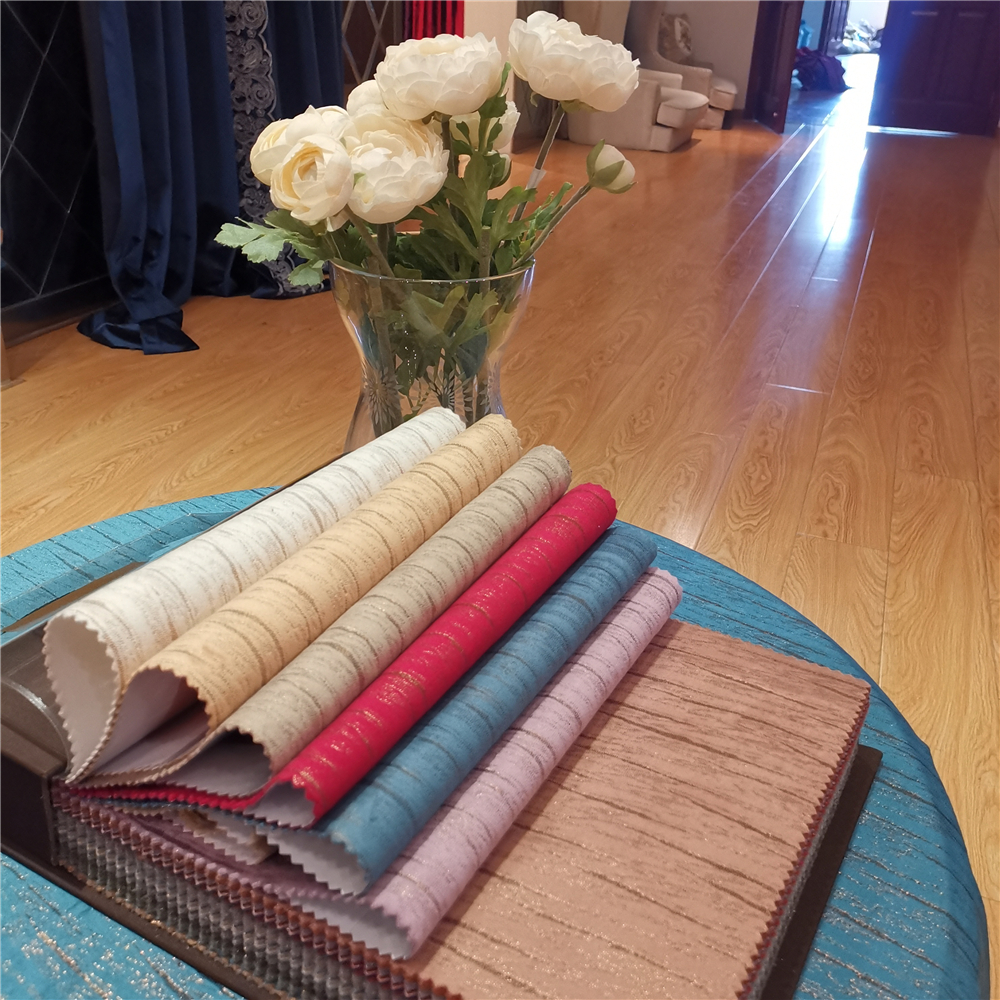 Glu embossed Velvet Curtain Fabric Stock